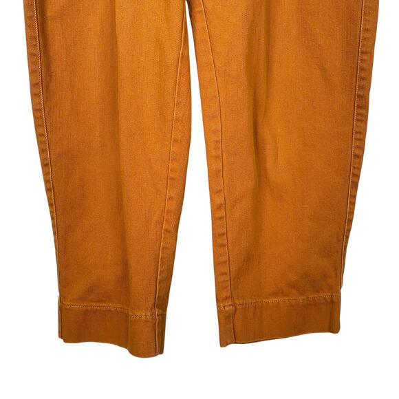 Madewell Burnt Orange High Rise Tapered Pants Jeans SZ 32 - Picture 7 of 10